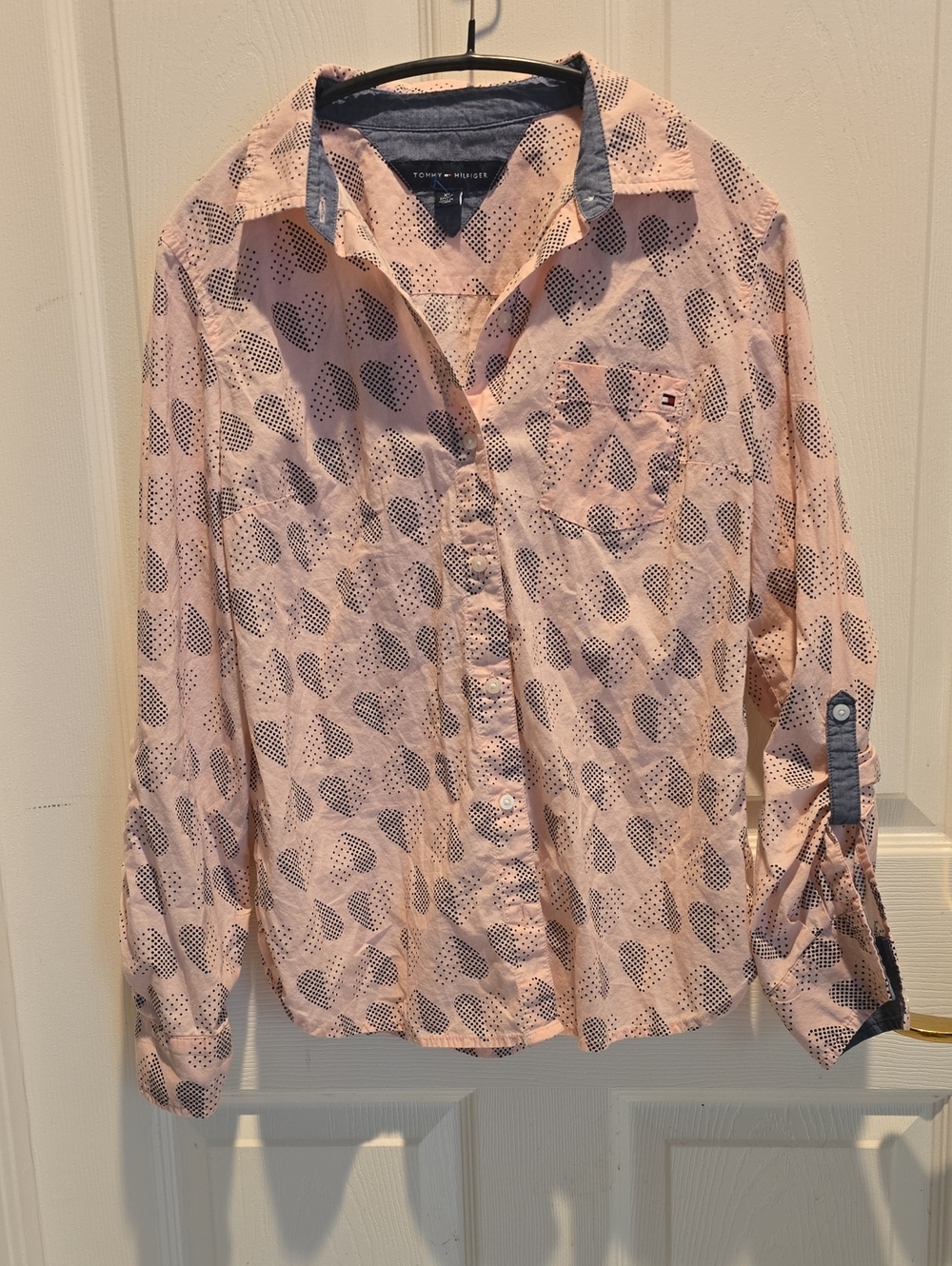 Vintage Tommy Hilfiger Print Button-Down Shirt